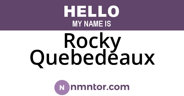Rocky Quebedeaux