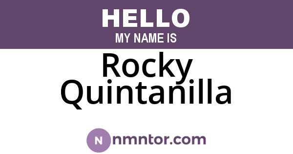 Rocky Quintanilla