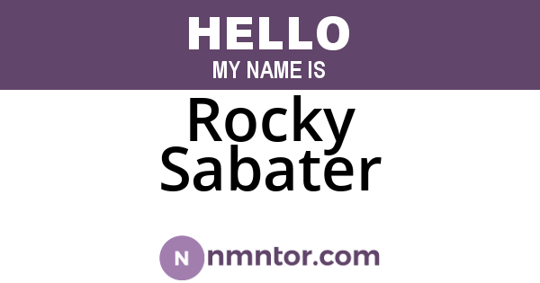 Rocky Sabater