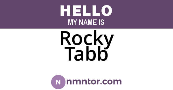 Rocky Tabb