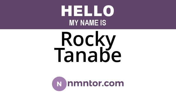 Rocky Tanabe