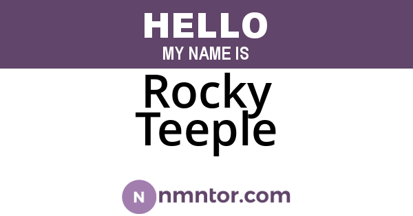 Rocky Teeple