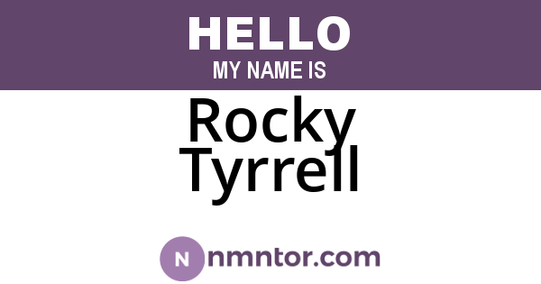 Rocky Tyrrell