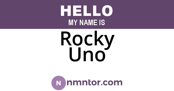 Rocky Uno
