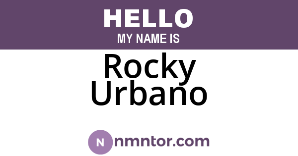 Rocky Urbano