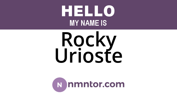 Rocky Urioste