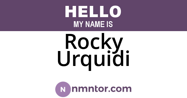 Rocky Urquidi