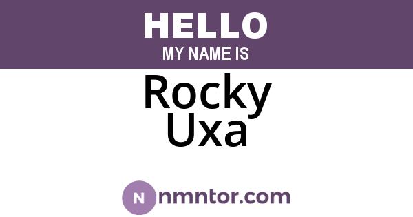 Rocky Uxa