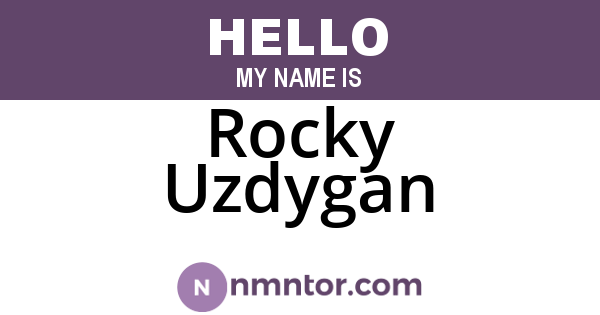 Rocky Uzdygan