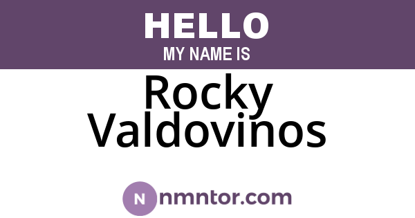Rocky Valdovinos