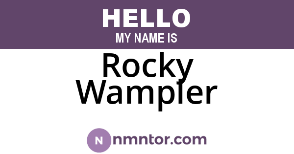 Rocky Wampler