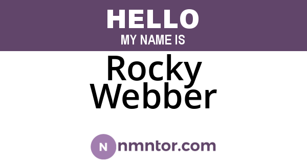 Rocky Webber