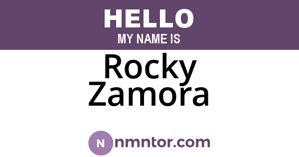 Rocky Zamora