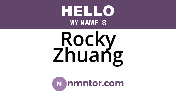Rocky Zhuang