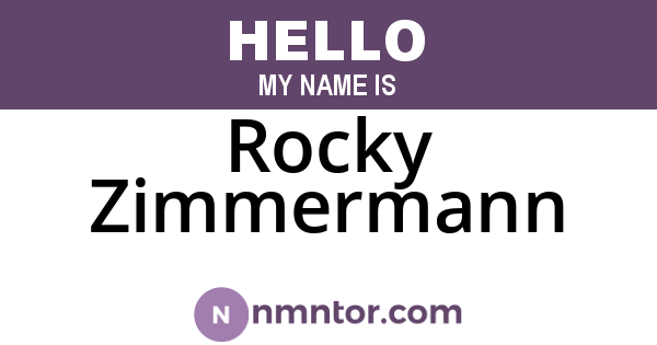 Rocky Zimmermann