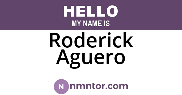 Roderick Aguero