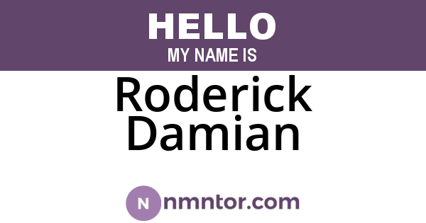 Roderick Damian