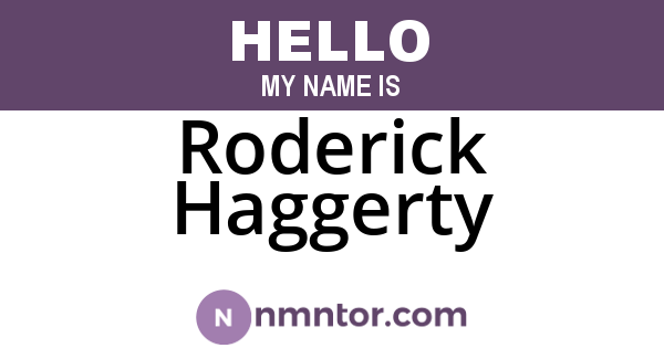 Roderick Haggerty