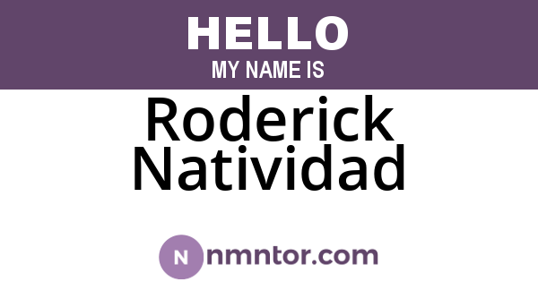 Roderick Natividad