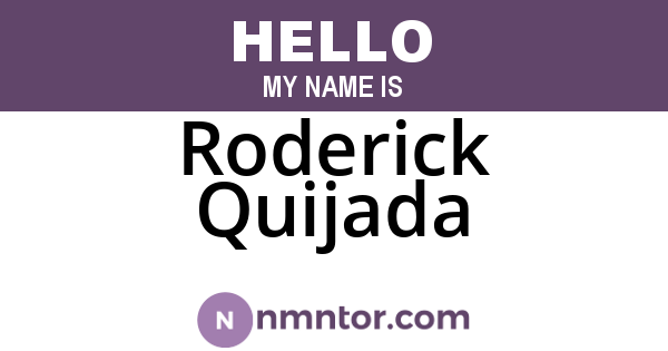 Roderick Quijada