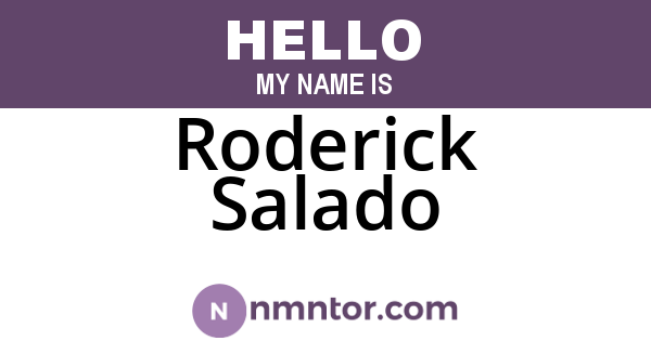 Roderick Salado