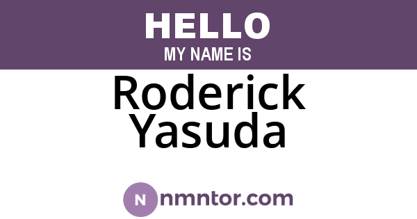 Roderick Yasuda