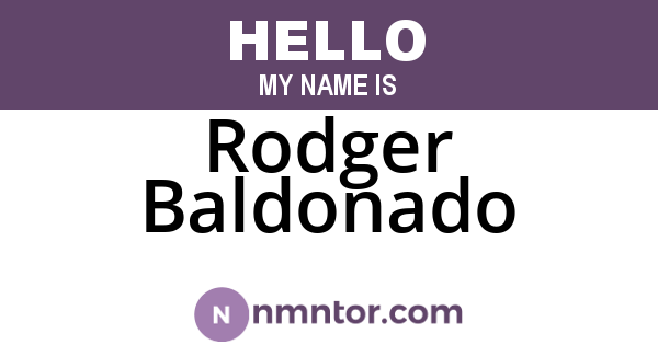 Rodger Baldonado