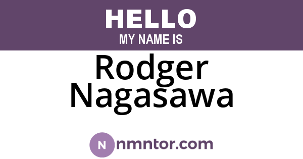 Rodger Nagasawa