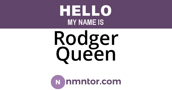 Rodger Queen