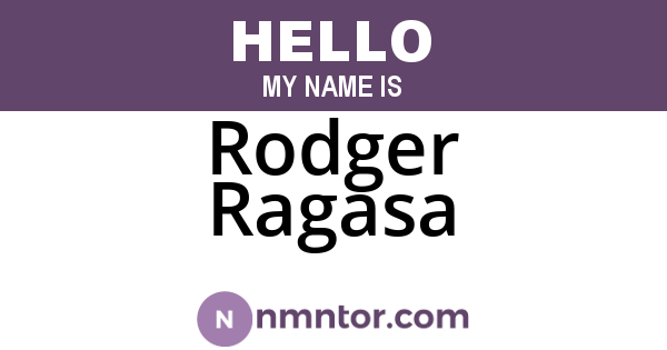 Rodger Ragasa