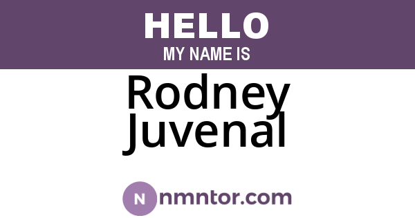 Rodney Juvenal