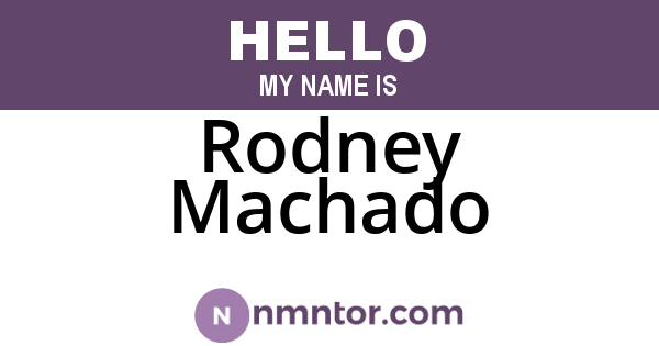 Rodney Machado