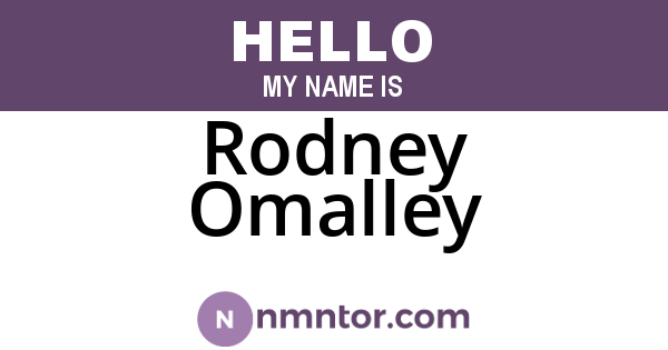 Rodney Omalley