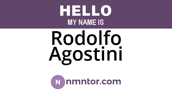 Rodolfo Agostini