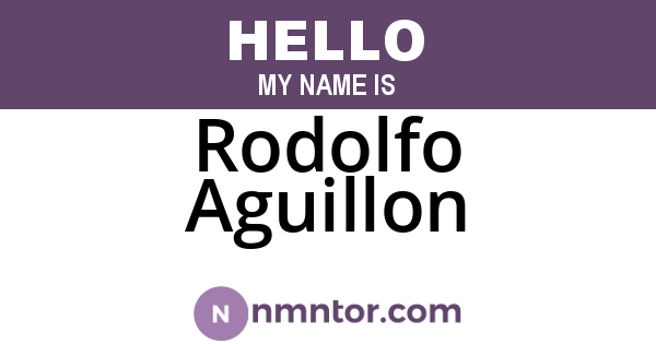 Rodolfo Aguillon