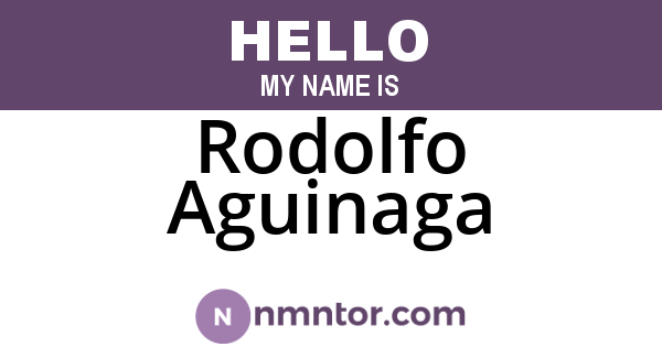 Rodolfo Aguinaga