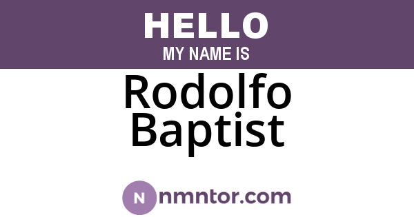 Rodolfo Baptist