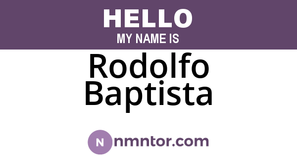 Rodolfo Baptista