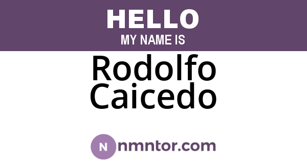 Rodolfo Caicedo