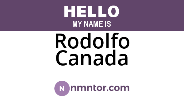 Rodolfo Canada