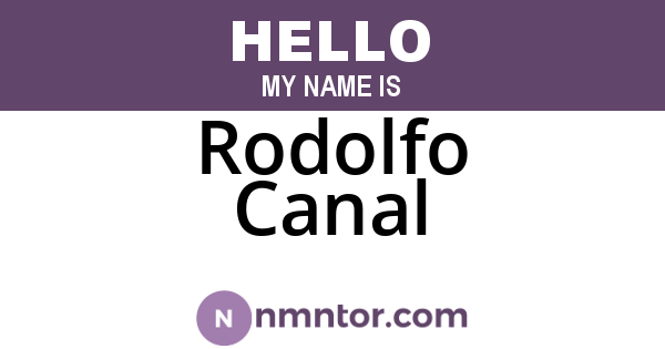 Rodolfo Canal