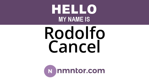Rodolfo Cancel