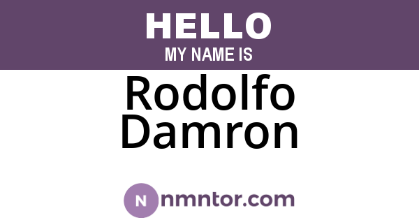 Rodolfo Damron