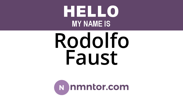 Rodolfo Faust