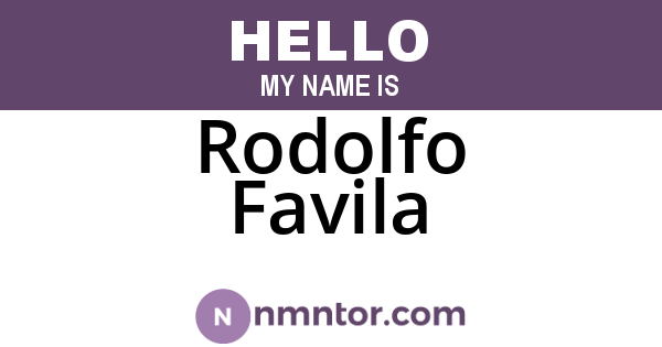 Rodolfo Favila