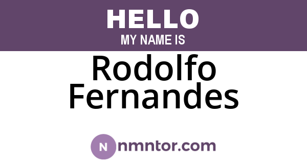 Rodolfo Fernandes