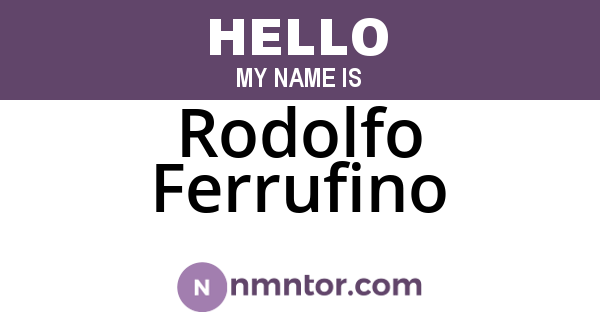 Rodolfo Ferrufino