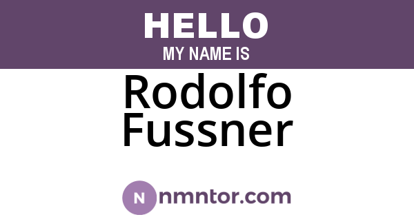 Rodolfo Fussner