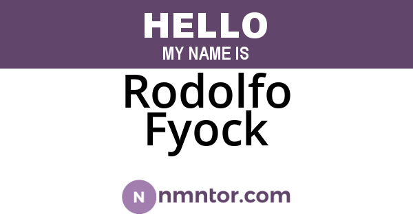 Rodolfo Fyock