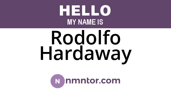 Rodolfo Hardaway